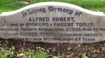 The grave of Alfred Tonks at Heath Town Cemetery