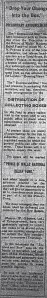 Advert in the Express & Star, 19 Aug 1914